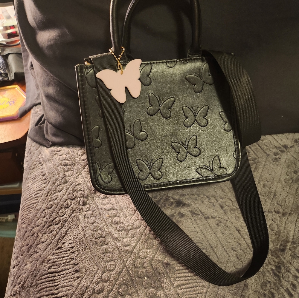Black butterfly imprint